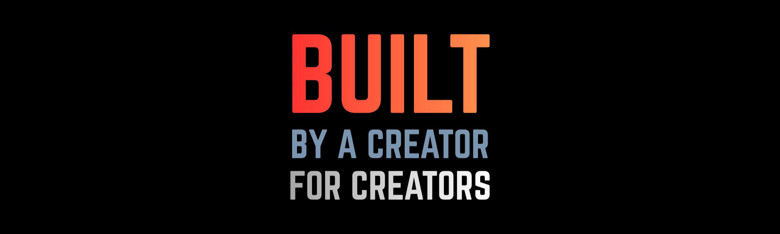 "Built by a creator for creators" — image highlighting that the pitch materials are designed by an experienced creator to support other filmmakers and TV creators.