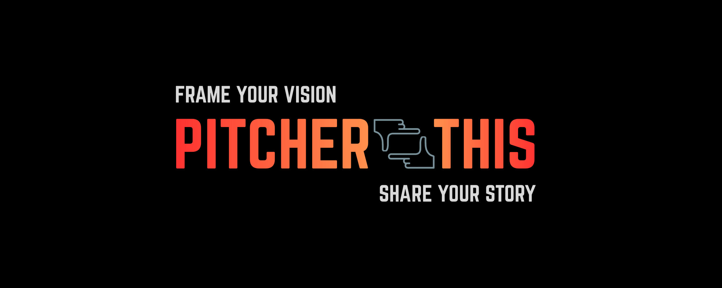 "Frame your vision, share your story" — section header for pitch material design service.